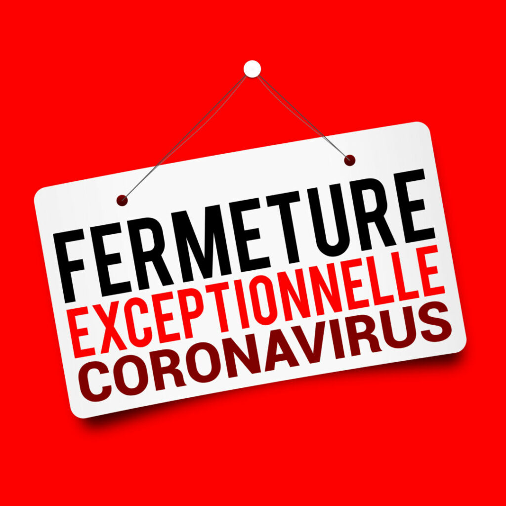 photo : coronavirus fermeture exceptionnelle