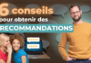 « 6 conseils pour obtenir plus de recommandations « , Cédric Laporte