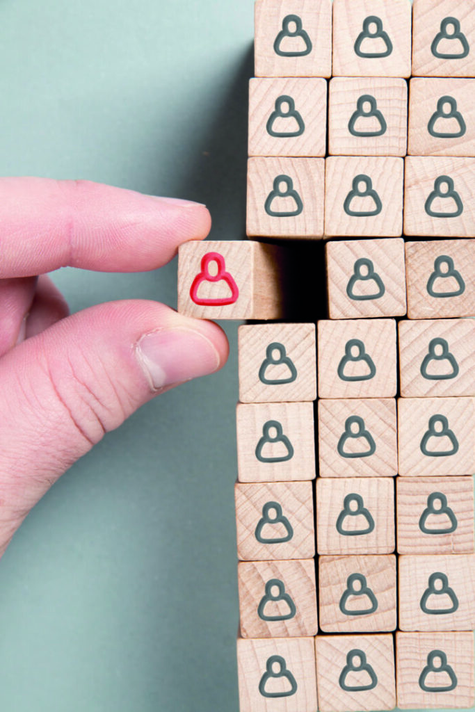 photo : Wooden Blocks with Management, Leadership and Teamwork Concept